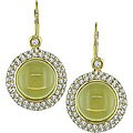 14k Gold Citrine and 1 1/4ct TDW Diamond Earrings (G-H-I, SI)
