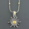 Goldplated Sterling Silver Sun Necklace (Mexico)