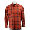 Alex Cannon Men's Herringbone Plaid Cotton Shirt