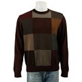 Alex Cannon Men's Crewneck Patch Sweater