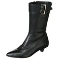 Yin Women's 'Cari' Low Heel Buckled Boots
