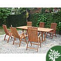 Mahogany Shorea 7-piece Outdoor Dining Set