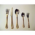 Ginkgo Gold-trim 20-piece Flatware Set