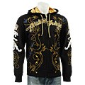Christian Audigier Men's Black 'Live Life' Hoodie