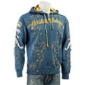 Christian Audigier Men's Blue 'Live Life' Hoodie