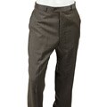 Claiborne Components Men's Grey Tick Wool Flat Front Pants
