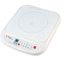 1200-watt White Portable Induction Cooktop