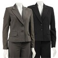In The Now Women's Pinstripe 2-piece Pant Suit