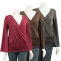 Simply Irresistible Women's Long-sleeve Smocked Top