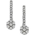 14k White Gold 1/3ct TDW Diamond Flower Earrings (H-I-J, I1-I2)