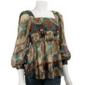 Simply Irresistible Women's Psychadelic Sheer Tunic