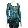 Simply Irresistible Women's Blue Paisley Top