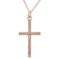 14k Goldfill Engraved Cross Necklace