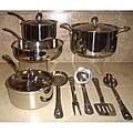Professional 12-piece Tri-ply Cookware Set