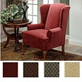 Diamond Stretch Wing Chair Slipcover