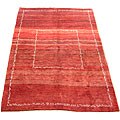Persian Gabbeh Red/ Ivory Rug (6'9 x 9'6)