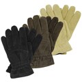 Isotoner Men's Fleece-lined Suede Leather Gloves