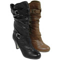 Bamboo by Journee Women's Slouchy Round Toe Boots