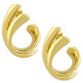 14k Yellow Gold Double C-twist Earrings