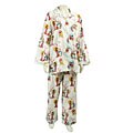 Frankie & Johnny Women's Plus Size Asian-inspired Pajamas