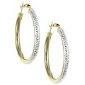 22k Gold over Sterling Silver Hoop Earrings