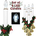 Individual Battery-operated LED Candle Lights (Set of 6)