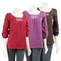 Hanna & Gracie Women's Peek-a-Boo Sweater