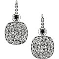 14k Gold 1/2ct TDW Black/ White Diamond Earrings (H-I-J, I1-I2)