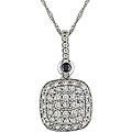14k Gold 1/2ct TDW Black/ White Diamond Pendant (H-I-J, I1-I2)