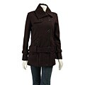 Coffee Shop Women's Belted Wool Peacoat Jacket