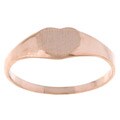 14k Yellow Gold Child's Heart Ring (Size 3)