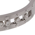 14k White Gold and 1ct TW Diamond Bangle
