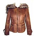 Regent Park Women's Distressed Faux Shearling Jacket