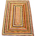Indo Tibetan Multicolor Wool Rug (3'8 x 5'8)