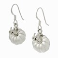Sterling Silver Pumpkin Earrings