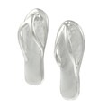 Sterling Silver Flip Flop Earrings