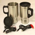 Stainless Steel Heated Travel Mugs (Set of 2)