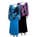 Mix Studio's Women's Wall St. Printed Blouse and Skirt Set
