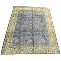Persian Tabriz Antique Light Blue/ Beige (9'6 x 13')