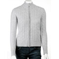 I LEVRIERI Women's Full-zip Italian Cashmere Sweater