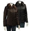 Jones New York Women's Faux Fur Collar Jacket