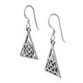 Sterling Silver Triangle Celtic Knot Earrings