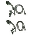 Lisboa Chrome Adjustable Handheld Showerhead (Steel Hose)