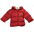 Bon Bebe Infant Girl's Red Ruffle Coat