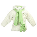 Amy Byer Girl's White Quilted Jacket