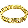 Gold over Sterling Silver Jacket Bracelet
