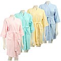 Mina Lisa Women's Waffle Knit Short Robe
