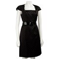 K Studio Women's Satin Jacquard Sheath Dress