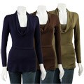 Tammy Mars Women's Cowl-neck Tie Waist Top