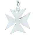Sterling Silver Maltese Cross Charm